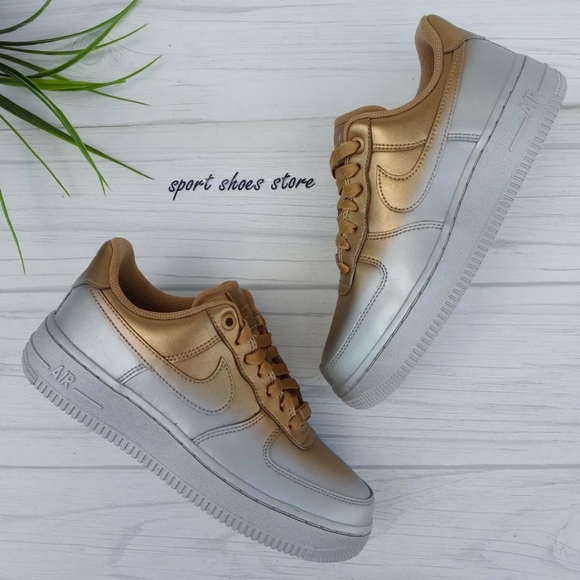 Nike Shoes - 6.5 WOMEN'S NIKE AIR FORCE ONE AF1 GOLD 898889-012